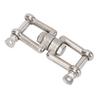 Stainless Steel Double Ended Swivel Shackle 8 Shaped Ring Connector Marine Device for Ships Boat Yacht 10mm, Load