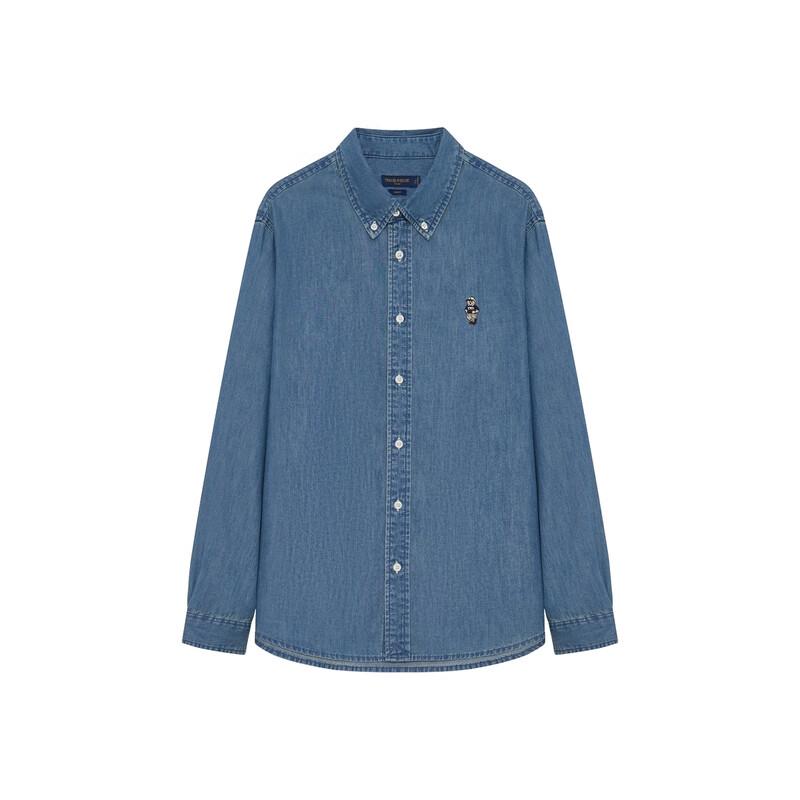 Teenie Weenie Unisex Washed Denim Casual Shirt