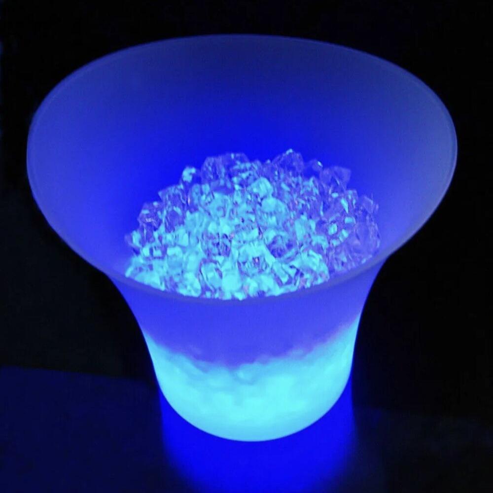 Party Light Up Bar Świecąca lampa stołowa LED Wiaderko na lód 5L Zmiana koloru