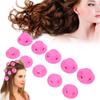 8/16 PCS Heatless Silicone Hair Rollers – Mushroom-Shaped Overnight Curlers for Sleep, No-Damage DIY Wave & Curl Set