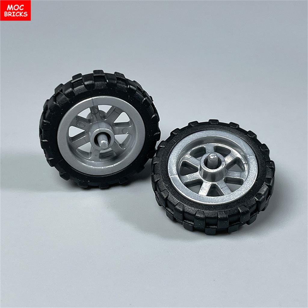 MOC Steine Motorradräder Reifen 50861 50862 21mm City Bausteine Kinderspielzeug Geburtstag Kind Weihnachten Geschenke