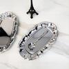 Irregular Cake Tray Stainless Steel Jewelry Storage Plate Vintage Dessert Plate  Home Decoration