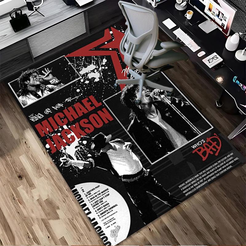 Michael Jackson Living Room Nonslip Area Rug Soft Carpet For Bedroom Gameoom Playroom Sofa Office Home Decor Doormat