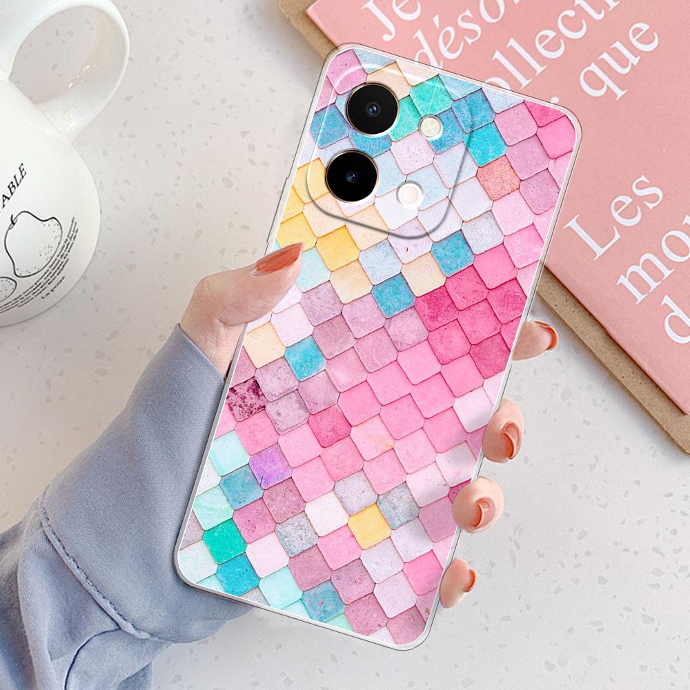 Pour Vivo Y28 5G 4G Coque Pour Vivo Y36i 5G Cover Bumper Résistante aux Chocs Transparente Souple Silicone TPU Étui de Téléphone pour Vivo Y36 Y28 Y36i Fundas