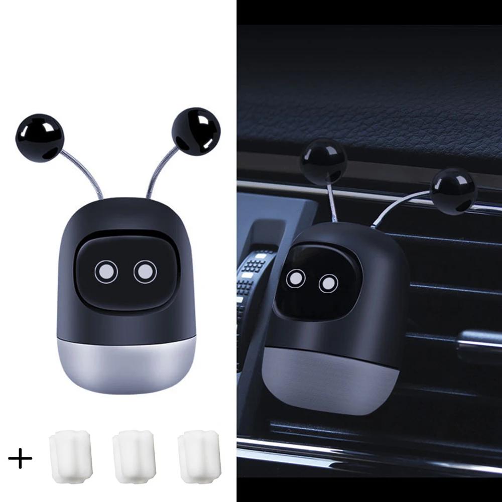 Car Air Freshener Auto Creative Mini Robot Air Vent Clip Parfum Flavoring Ventilation Outlet Aromatherapy Automotive Interior