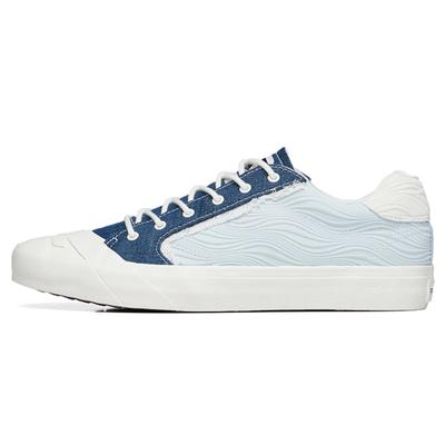 Anti-Slip And Wear-Resistant Breathable Low-Top Canvas Shoes Men's White Blue Sneakers 112228077S-5