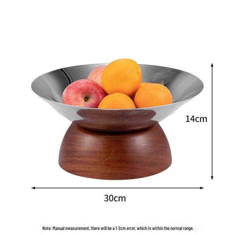 Elegant Stainless Steel Pedestal Serving Bowl for Snacks and Fruits