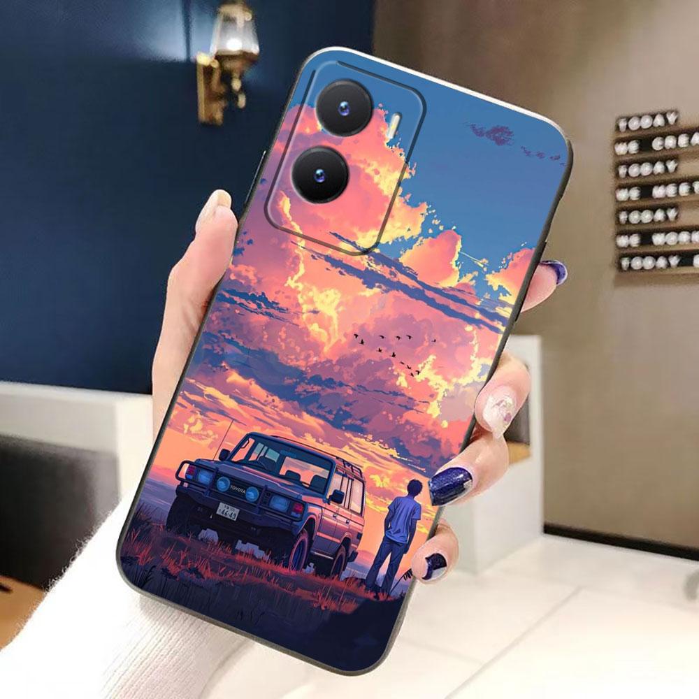 

Чехол для телефона Вид на сакуру для VIVO Y100 Y93 Y78 Y77 Y76 Y72 Y50 Y51 Y36 Y35 Y28 Y27 Y22S Y21 Y20 Y19 Y17 Y17S Y16 VIVOY16