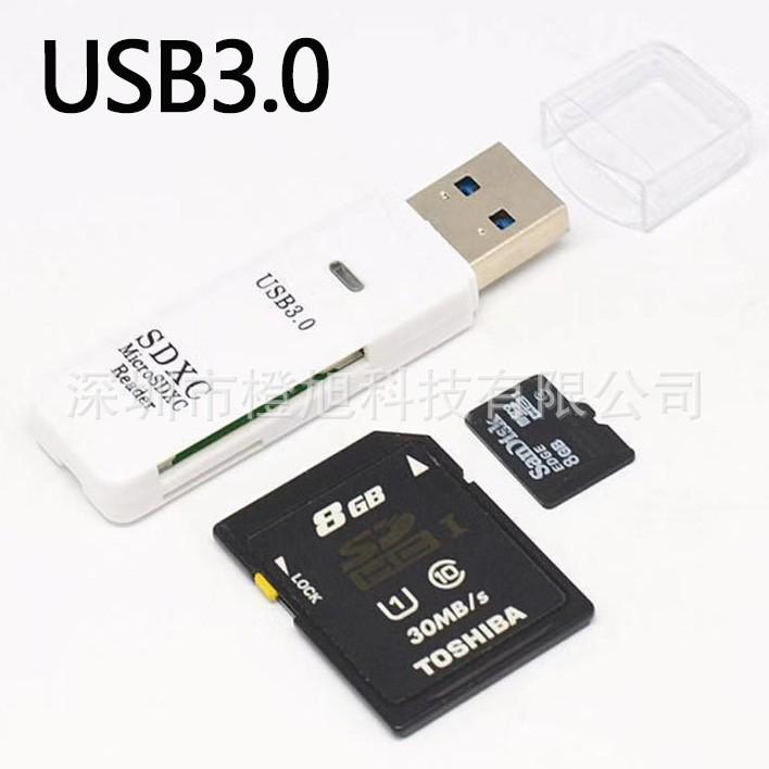 Dual SD/TF Memory Card Reader & Converter 3.0 for Computers, Cameras, Car Recorders