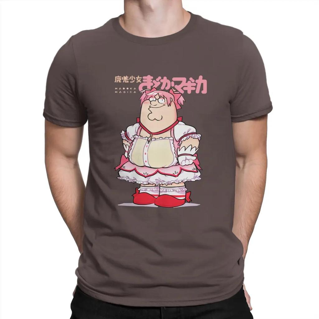 Funny Magical Girl Classic TShirt Puella Magi Madoka Magica Anime Tops 100% Cotton T Shirt Humor High Quality Birthday Gifts