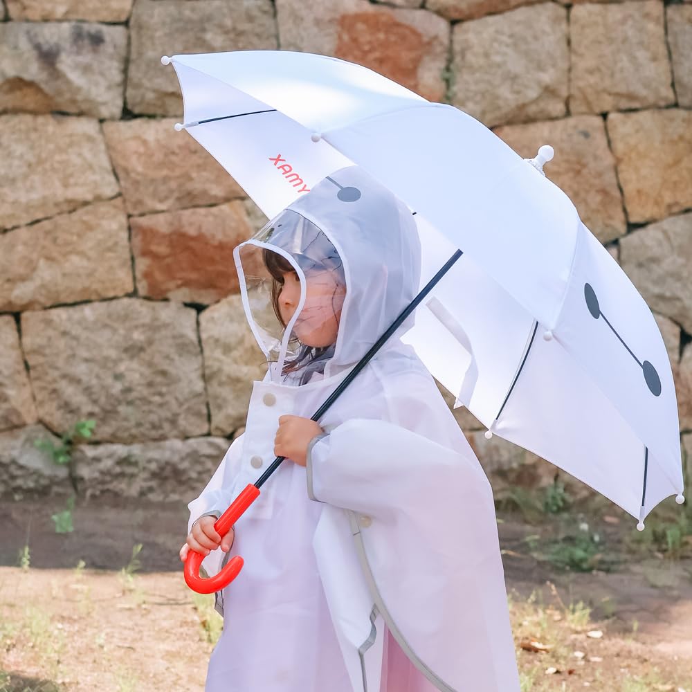 Skater Disney Baymax for Ages Elementary School Manual Boys and Children's Umbrella, 45cm, Costume, 5-6, Approx. 105-115cm, Age, Opening, Finger-Pinch