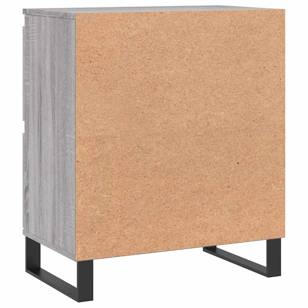 Vidaxl Chest of Drawers, Sonoma Oak Grey, 60X35X70 Cm, Wood-Based Material