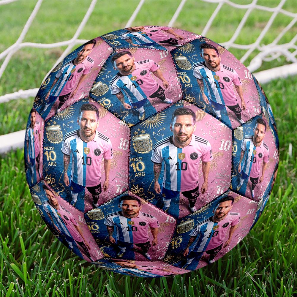 Messi 10 Number Leo Messi World Cup Size 5 Football Machine Sewn Indooroutdoor Universal Football For Football Accessories Perfect Birthday Christmas