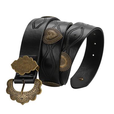 Fashionable Embossed Waist Belt Comfortable Versatiles Waistband Daily Wear Belt Fashion Accessory