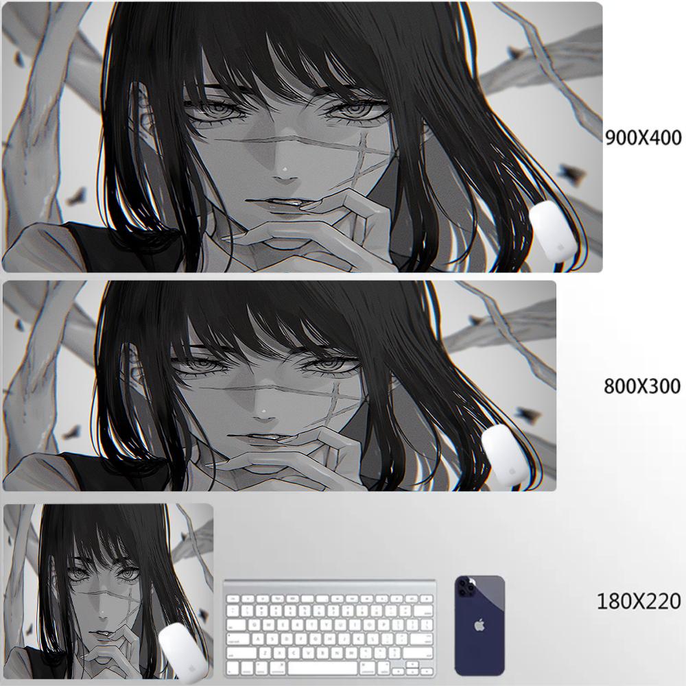 Xxl Chainsaw Man Reze Makima Mouse Pad Anime Gamer Gaming Pc Accessories Mouse Pad Large Keyboard Computer Hd Printing Desk Mat