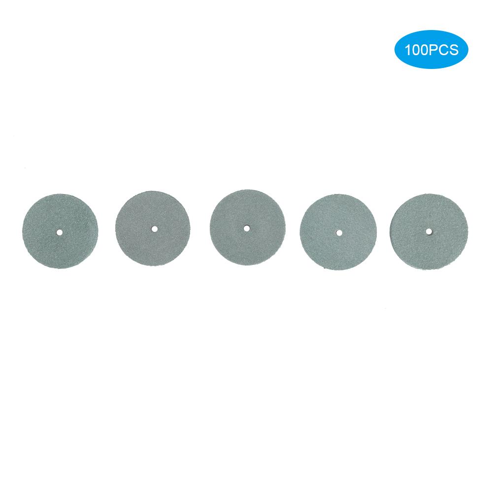 100 шт. Резиновый полировальный круг для металла, стоматологический, мини-дрель, шлифовальный станок, стоматологический аксессуар, зеленый зелёный