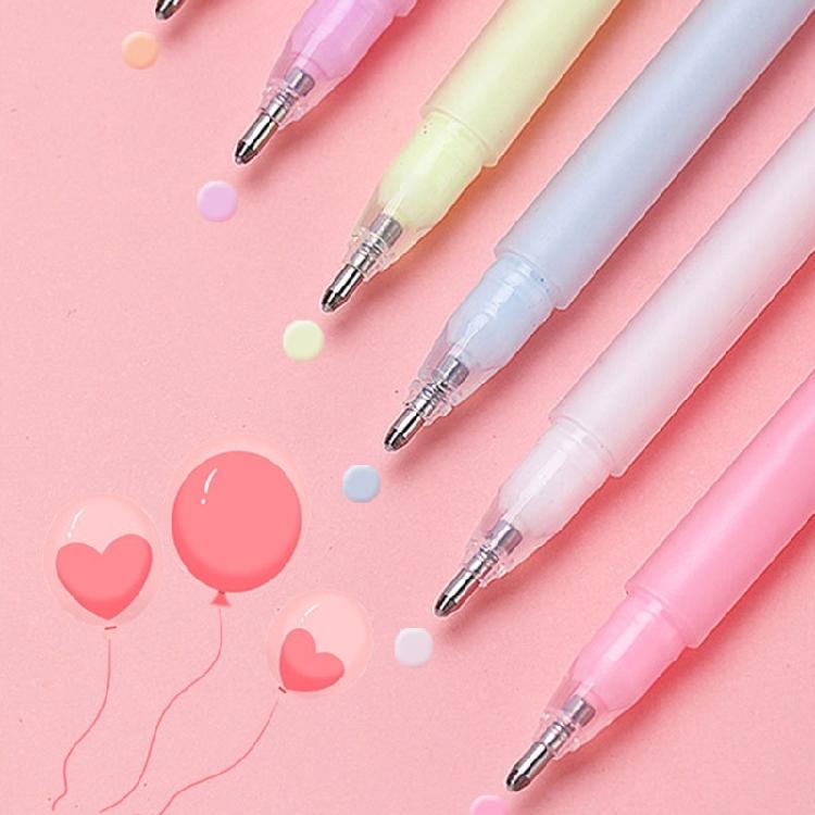 12Pcs 6 Color Roller Glues Pen Quick Dry Drying Adhesive Apply Glues Like Writing for Art Craft Card Making Scrapbooking