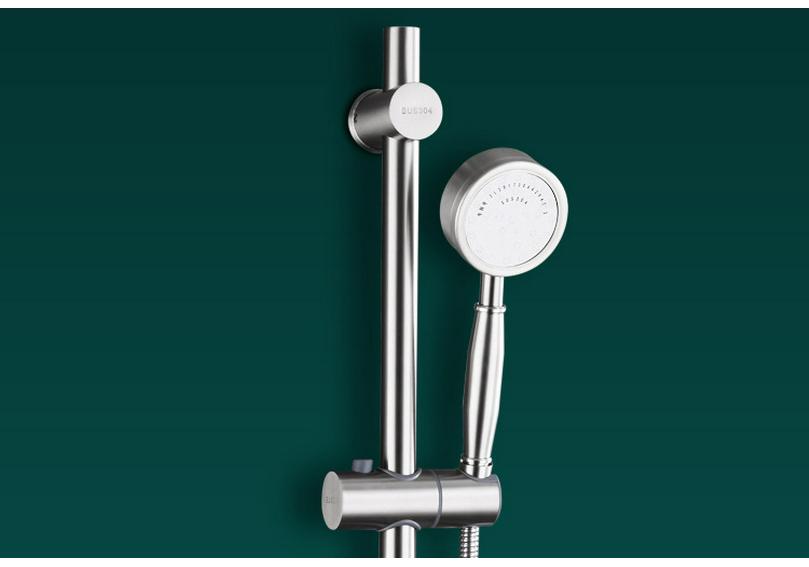 Adjustable No-Drill Stainless Steel Shower Head Holder and Sprayer Base