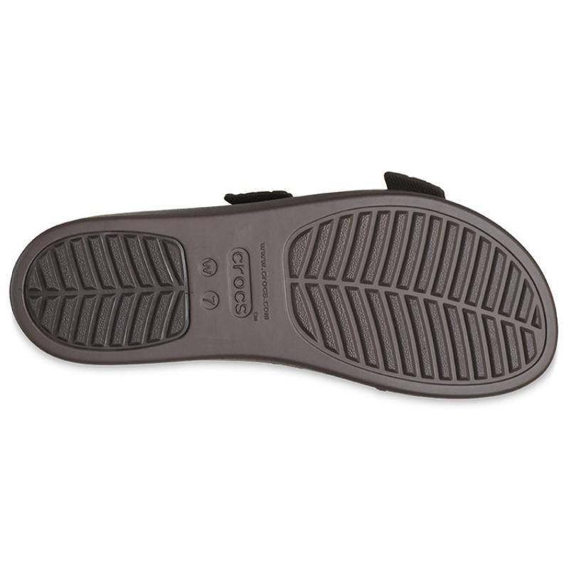 Crocs Brooklyn Low Heel Sports Sandals Women Dark Coffee 208667-206