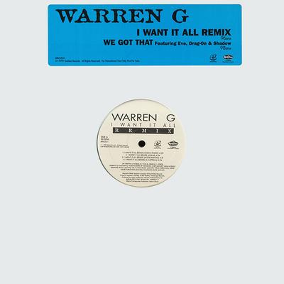 12inch Record WARREN G - I Want It All (Remix) / We Got That RPRO2121PROMO G-Funk Music 1999 US Rap & Hip-Hop/R&B Used