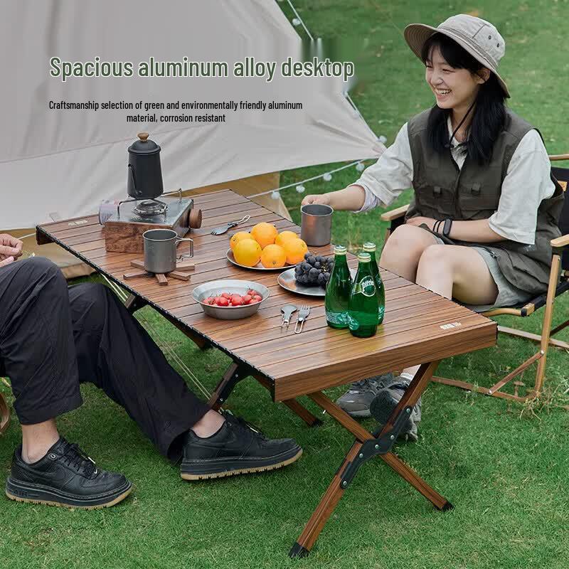 Explorer Aluminum Alloy Roll-Up Camping Table