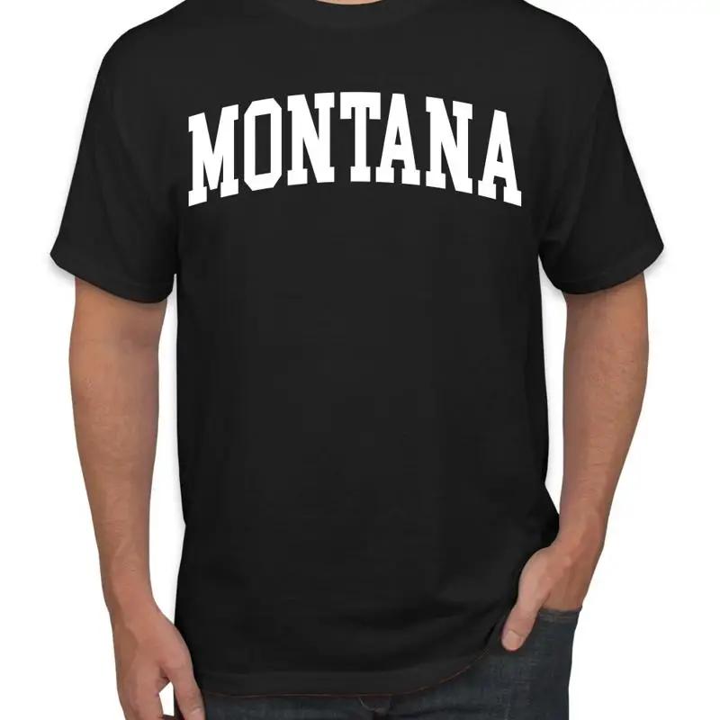 State of Montana College Style White Fashion Men T Shirt