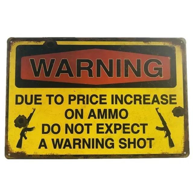 Vintage Warning Beware Metal Tin Signs Plaque  Wall Decoration Art Posters for Man Cave Home Cafe Garden Club Bar  Iron Paint