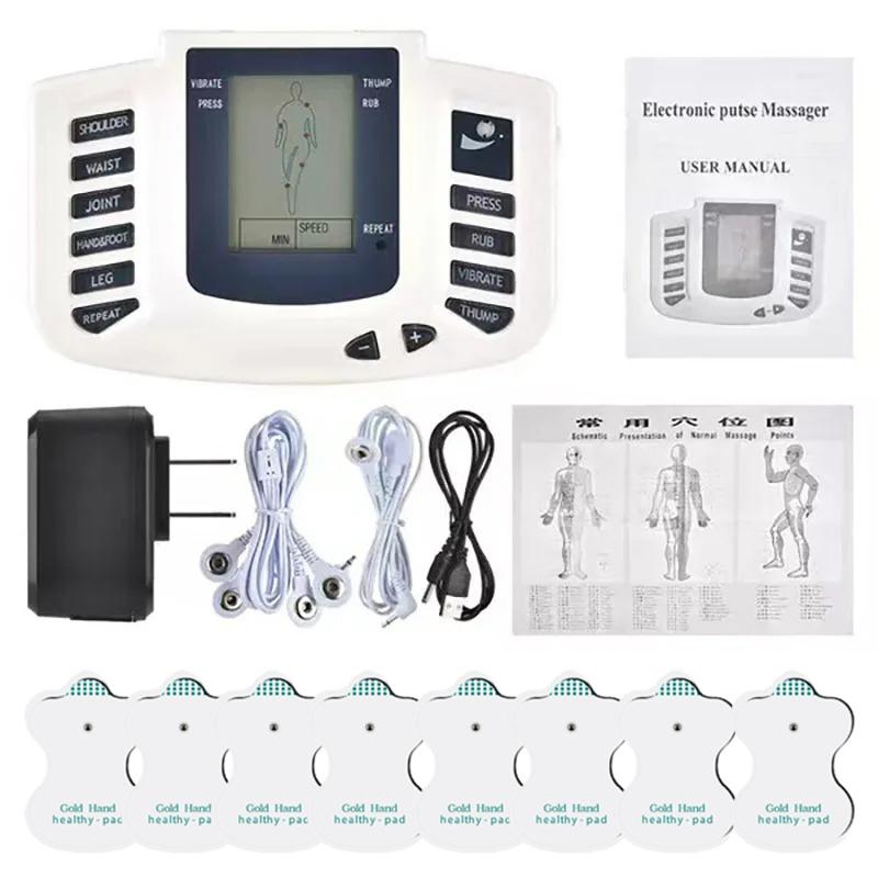 JR309 Komplett sett Fysioterapi Tens Muskelstimulator Elektrisk EMS Helkroppsmassasjeapparat Digital terapi Slankemaskin Stimulator