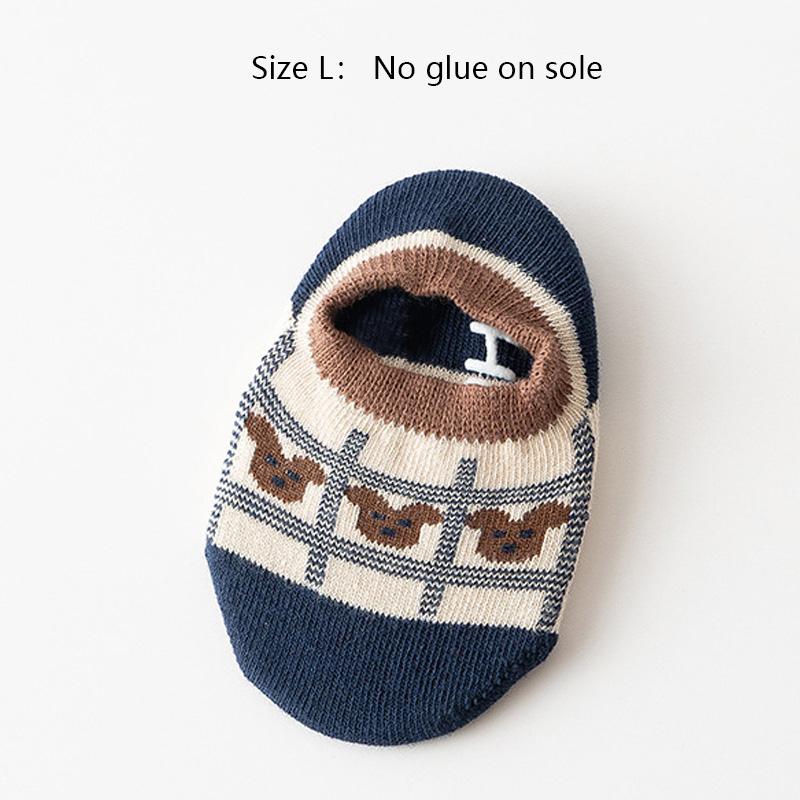 0-5Yrs Baby Floor Socks Cute Cartoon Short Cotton Bear Socks Toddler Anti Slip Kawaii Unisex Sok Kids Accessories for Girls Boys