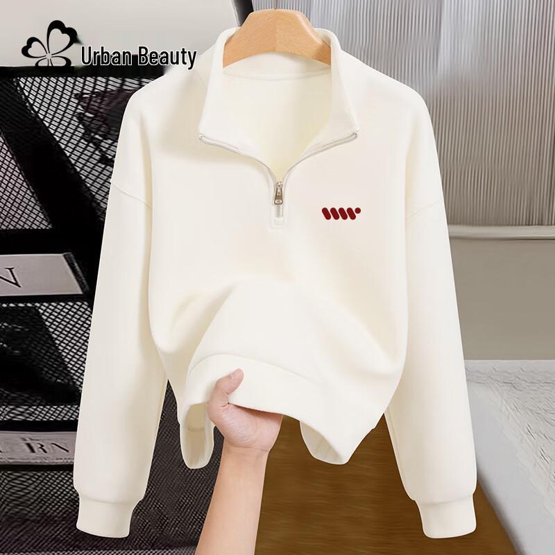 

Urban Beauty Women s Heavyweight Half-Zip Polo Sweatshirt S