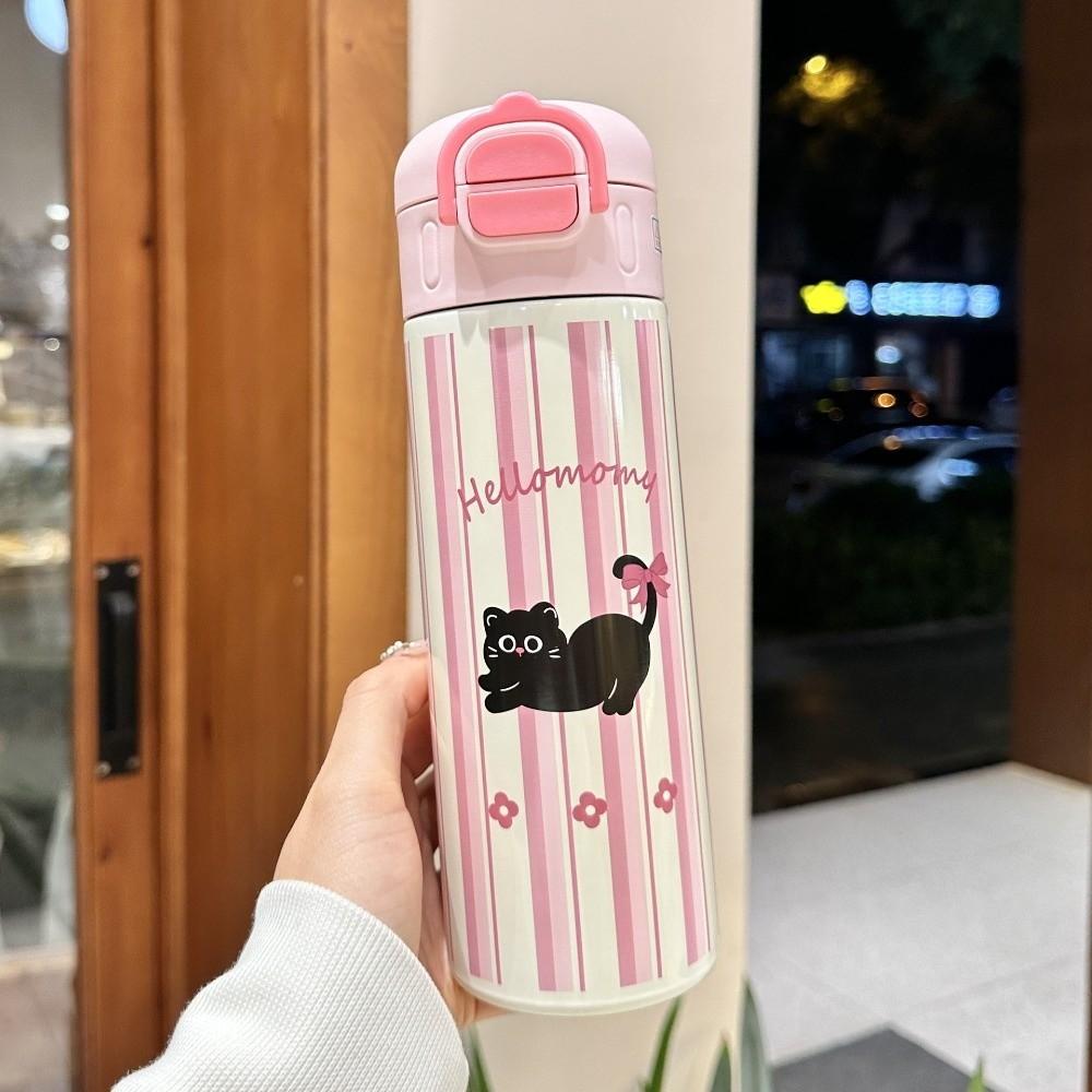 520ml Capacity Thermos Cup Double-layer Vacuum Cup Portable Vacuum Flask  Hot Travel
