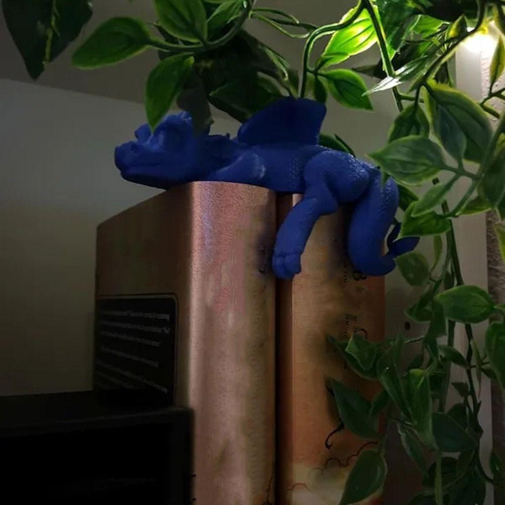 Decorative Sleeping Dragon Ornament 3D Printed Dragon Ornament Sleeping Dragon Bookshelf  for Home