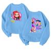Children's Fashionable Lightweight Long-sleeved Round Neck Pullover With Pockets Printed Pullover