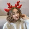 Face Cloth Female Christmas Korean Style Head Hoop Antler Headband Hair Accessories Women Hair Band