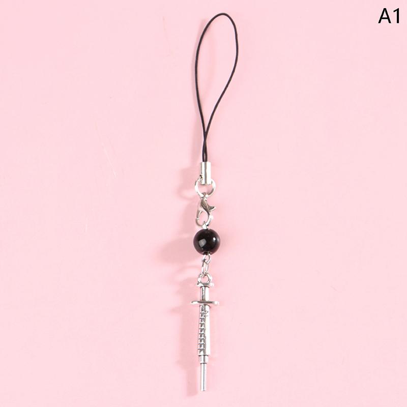 Trendy Mobile Phone Chain Women Sweet Cool Heart Cross Pendant Phone Strap Lanyard Keychain