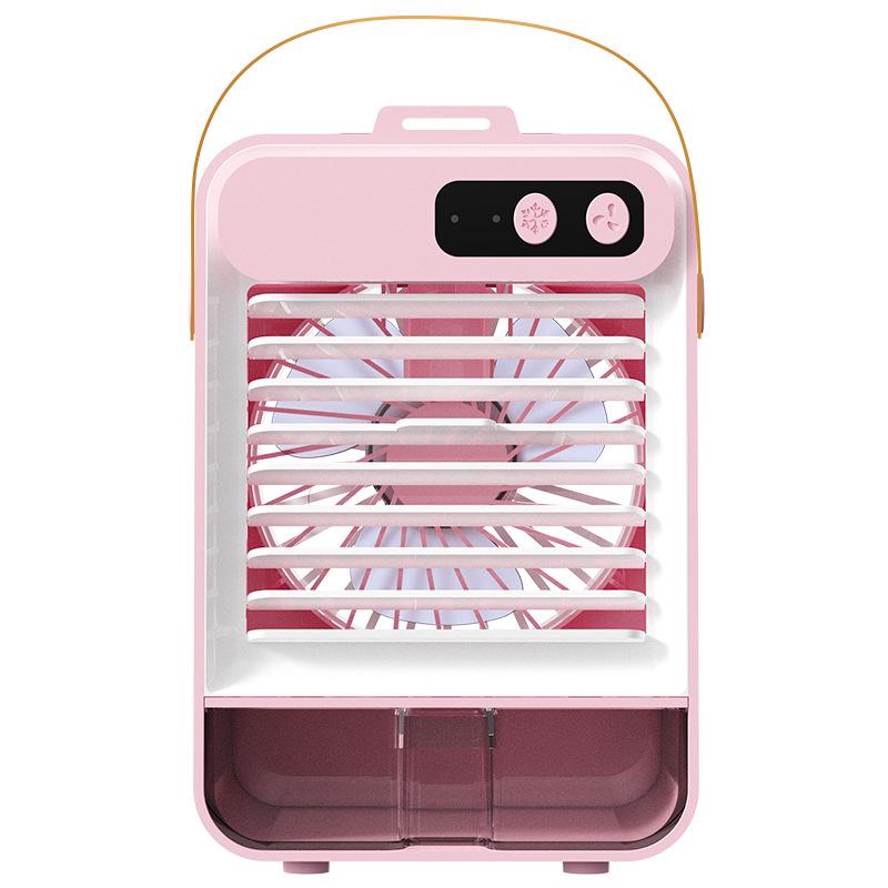 Portable Strong Wind Desktop Cooling Fan with Spray for Dormitory and Bedroom