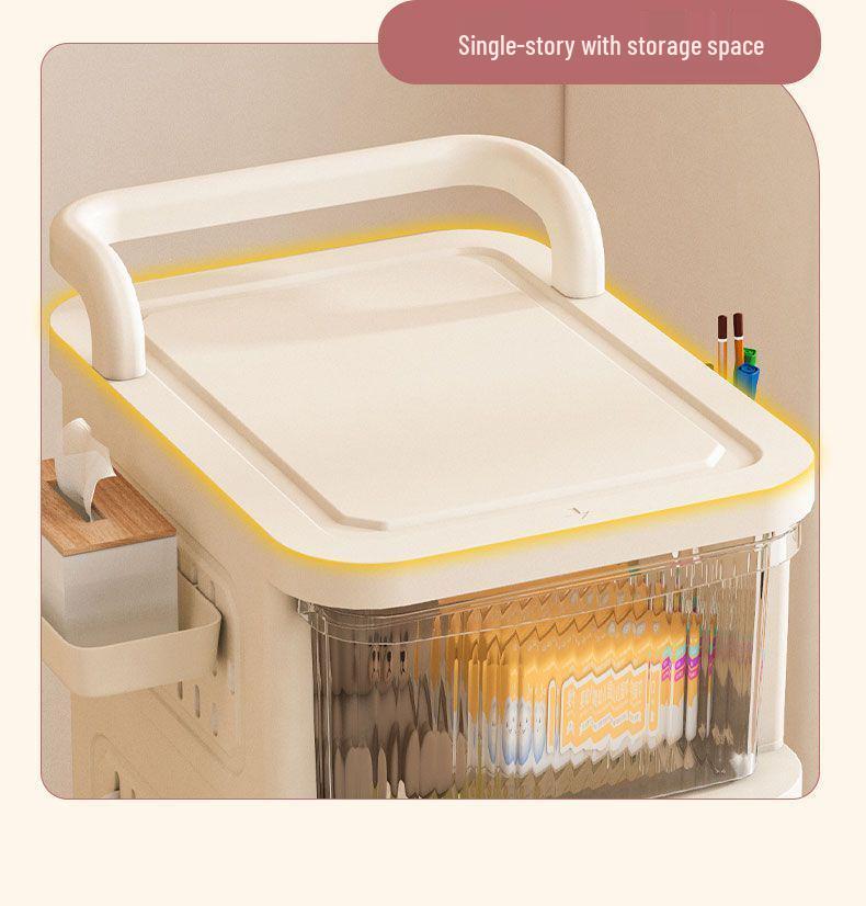 Compact Multi-Layer Floor Snack & Toy Storage Rack