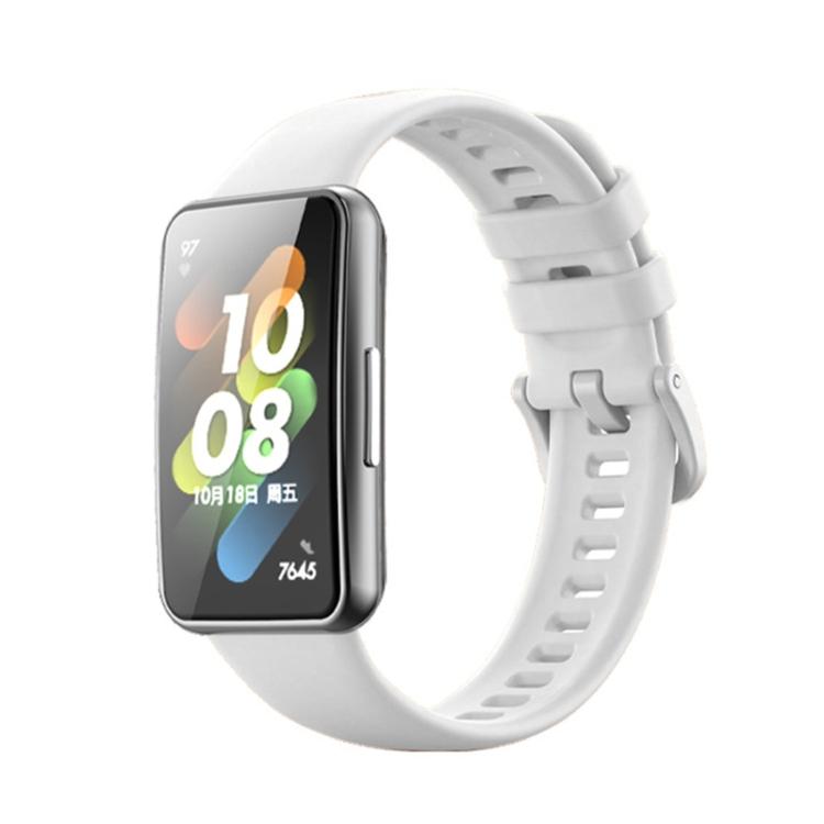 

For Huawei Band 7 / Honor Band 7 Pure Color Silicone Watch Band For Huawei Band 7 / Honor Band 7 белый
