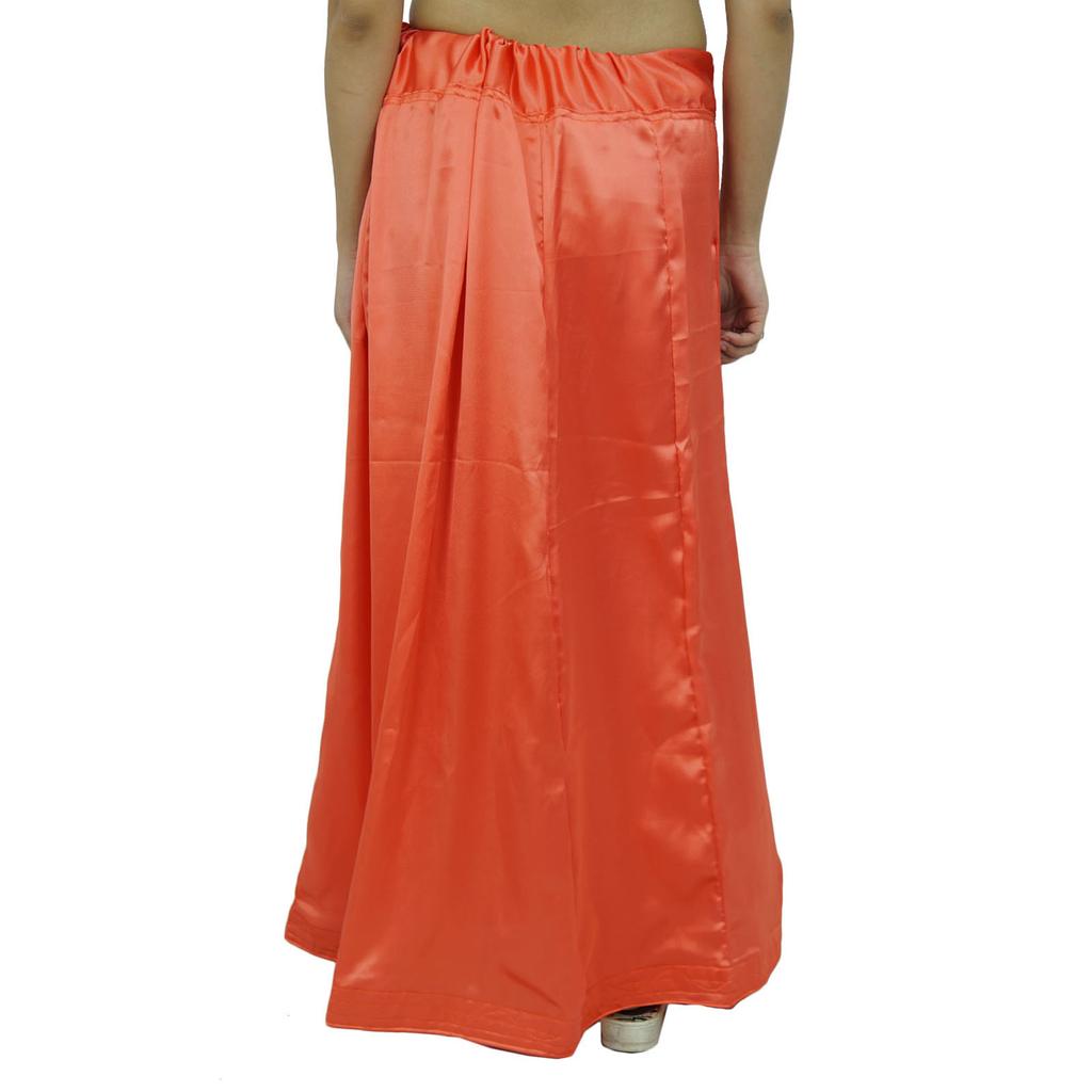 Indischer Satin-Seiden-Petticoat Bollywood Solides Inskirt-Futter für Sari