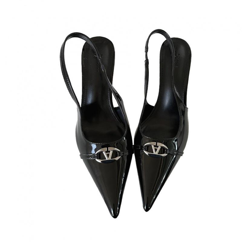 2025 spring and summer new pointed thin heel European and American fashion women's shoes