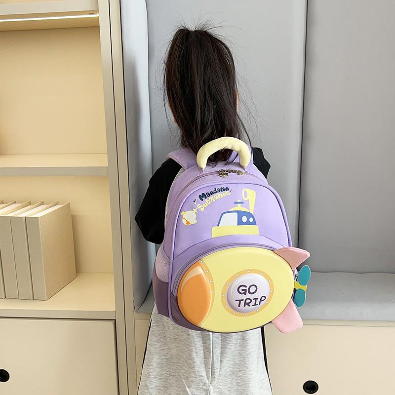 School Bag 3-6 Years Old Cartoon Hard Shell Fashion Trend Backpack Medium and Large Class Children Back