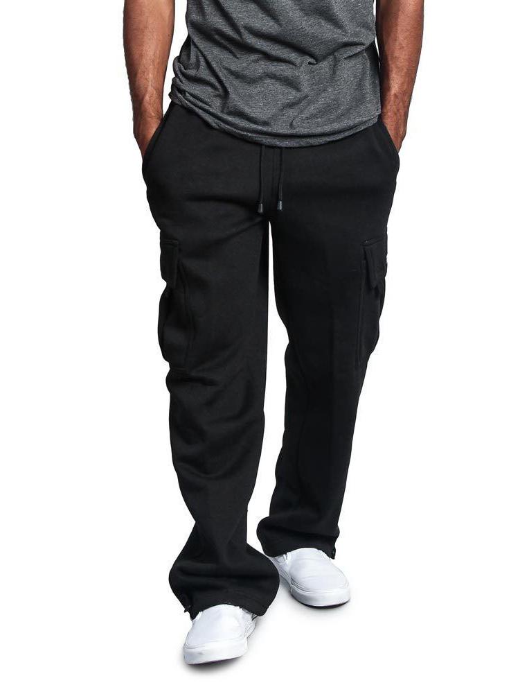 Men's 2023 Loose Straight Casual Pants with Multiple Pockets