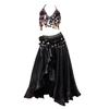 Costume de danse indienne sexy 2023 - Ensemble soutien-gorge de performance et jupe longue pour femme