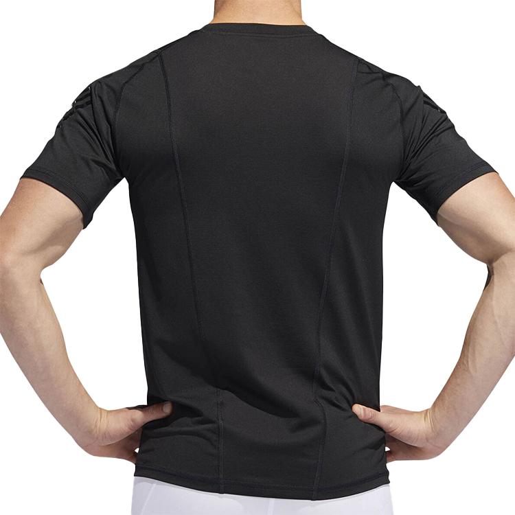 Adidas T Shirts Men's Black Crew Neck Moderate DZ8427