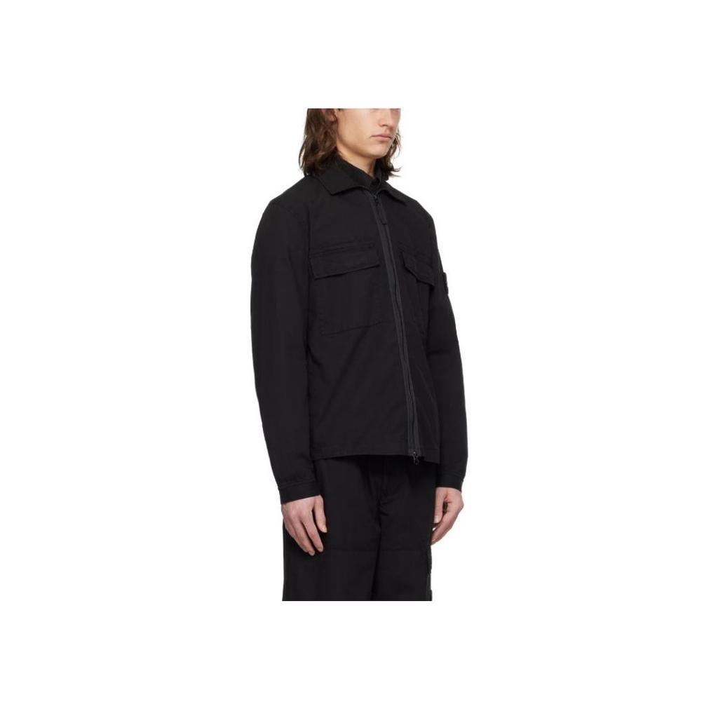 Stone Island Overshirt Black Men Tops 801512011-V0029