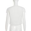 Chemise à Bretelles à Pois Français - Haut d'Été Mignon Coupe Ajustée Manches Courtes