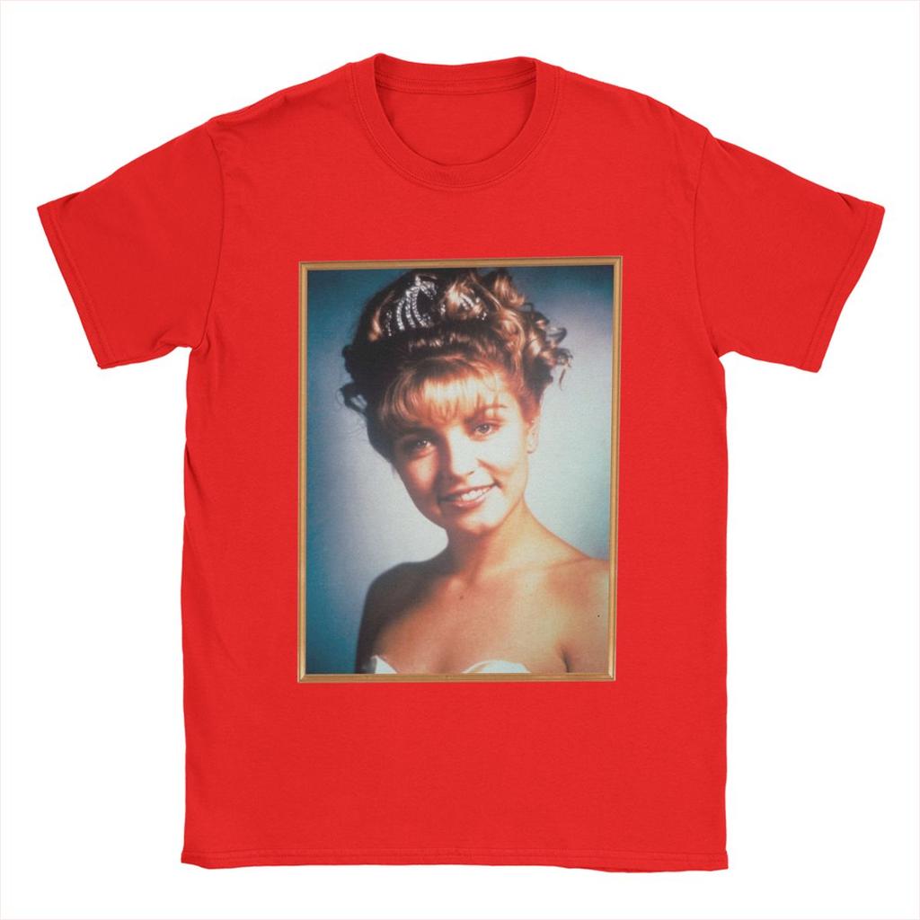 Twin Peaks Laura Palmer Rosy Glow High School Portrait Men T Shirt Novelty Tees Round Neck T-Shirts Cotton Gift Idea Clothes