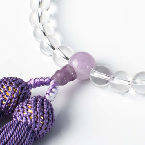 LEOBEE Women's Prayer Beads with Magnetic Prayer Bead Bag, Genuine Crystal, Handmade Prayer Beads for Funerals, Memorial Services, Grave Visits, and R