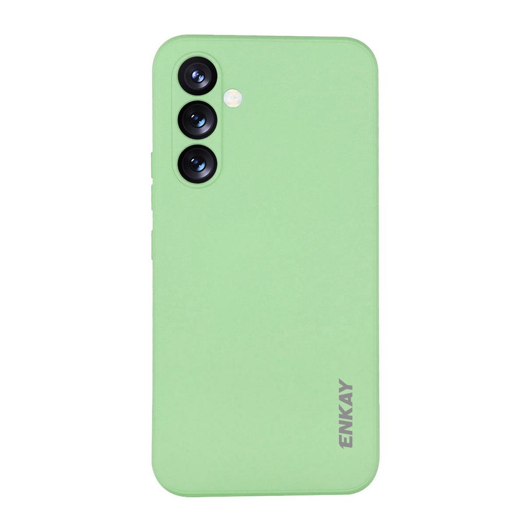 For Samsung Galaxy A26 5G Silicone Case ENKAY HAT PRINCE Straight Edge Cell Phone Back Cover