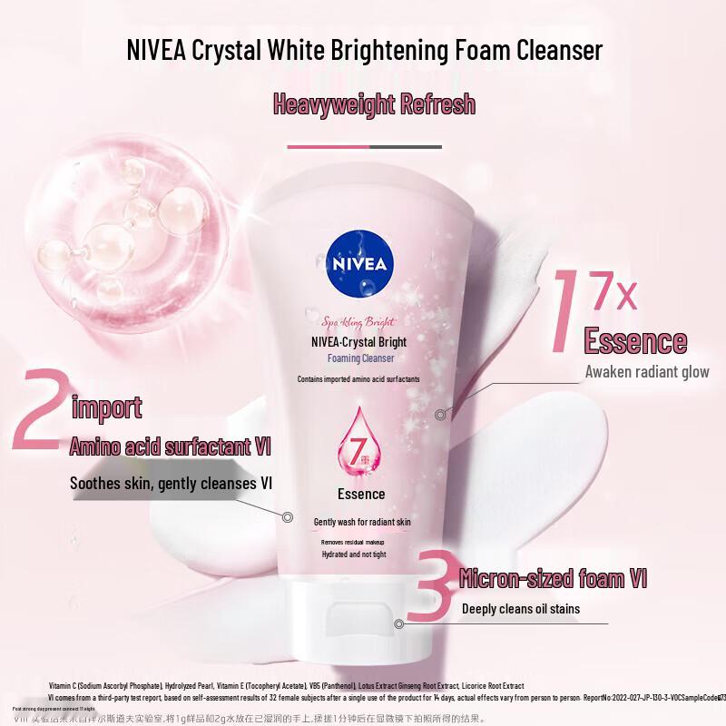 Nivea Crystal Brightening Foam Cleanser